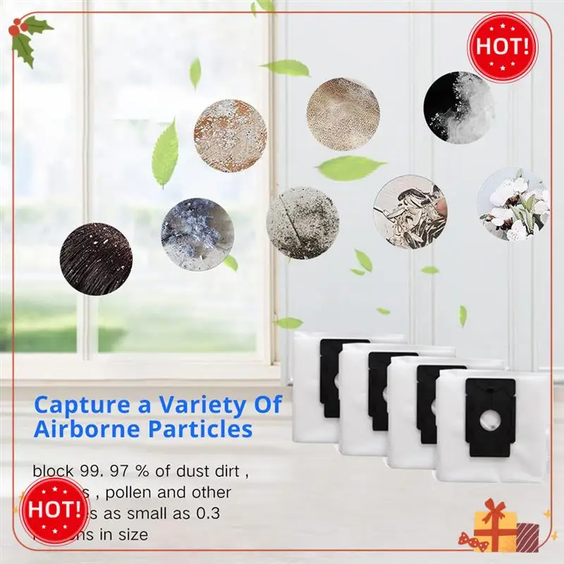 ABLE-4 Pcs Replacement Vacuum Bags For Verefa L11 Pro Sweeper Accessories Enhanced Cleaning Efficiency