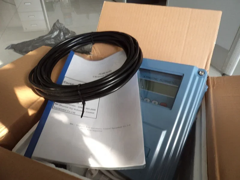 wastewater ultrasonic flow meter PVC pipe solid liquid ultrasonic flow meter