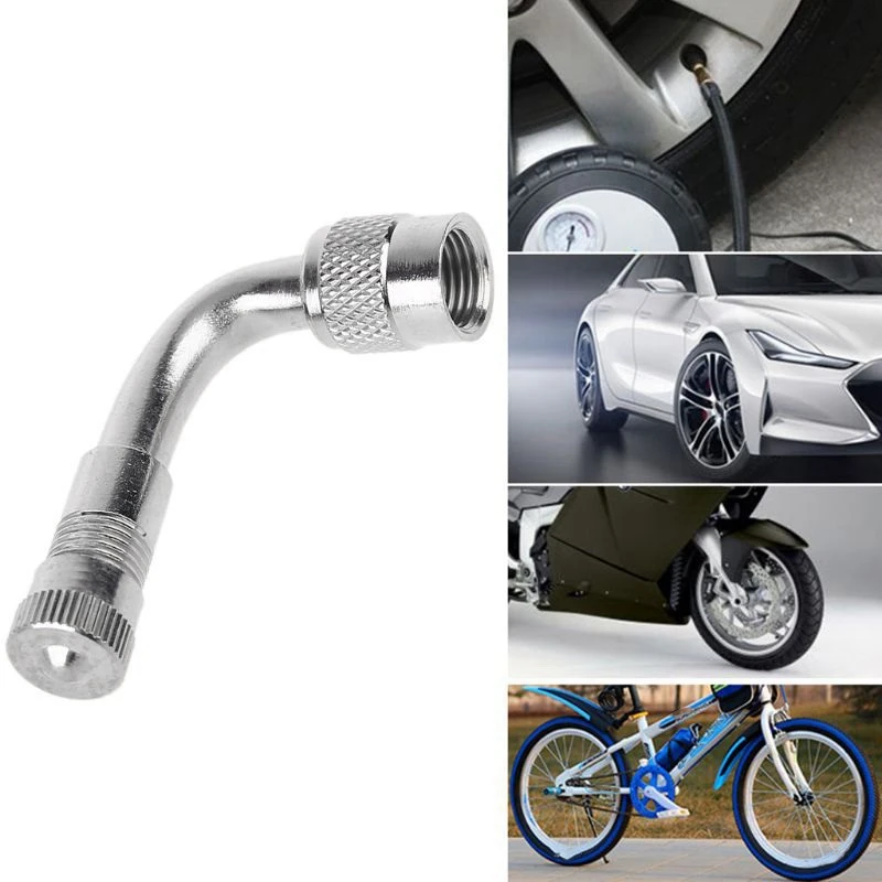 Tire -Valve Stem Extenders 90 Degree Universal Wheel Tyre-Valve Extender Adapter For Motorcycle Car Truck Bike