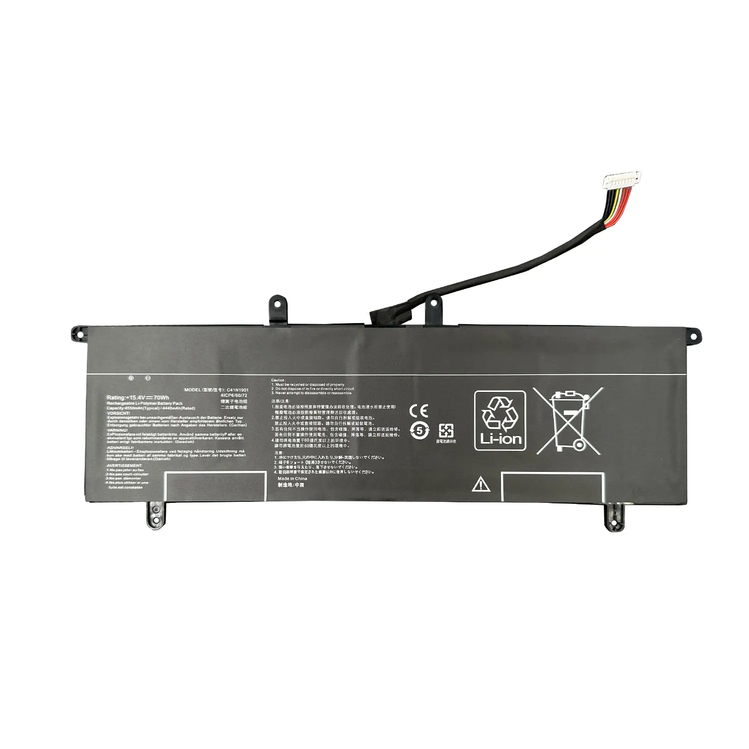 DXT NEW Laptop Battery C41N1901 70WH For ASUS ZenBook Duo UX481FA UX481FL UX481F UX481FLY UX4000F UX4000FL 0B200-03520000