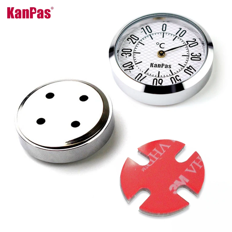 KANPAS Luxury hygrometer and mini Temperature sensor for car and motorcycle / Quality Thermometer /Celsius Fahrenheit available