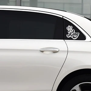 G210 King mit lustigen Kronen -Vinylauto -Aufklebern, Motorrad -Aufkleber, schöne Anime -Accessoires, Dekoration, 15 cm 8 Hauptverkaufszündung Moto 1 5cm - №7