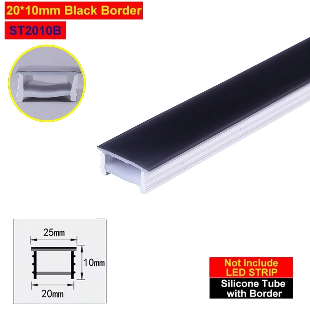 5m 10m Flexibele verzonken LED-siliconenbuis Licht Kanaalhouder Waterdicht Knipbaar Gemakkelijk te installeren Binnendecoratie DIY Speciaal gevormd