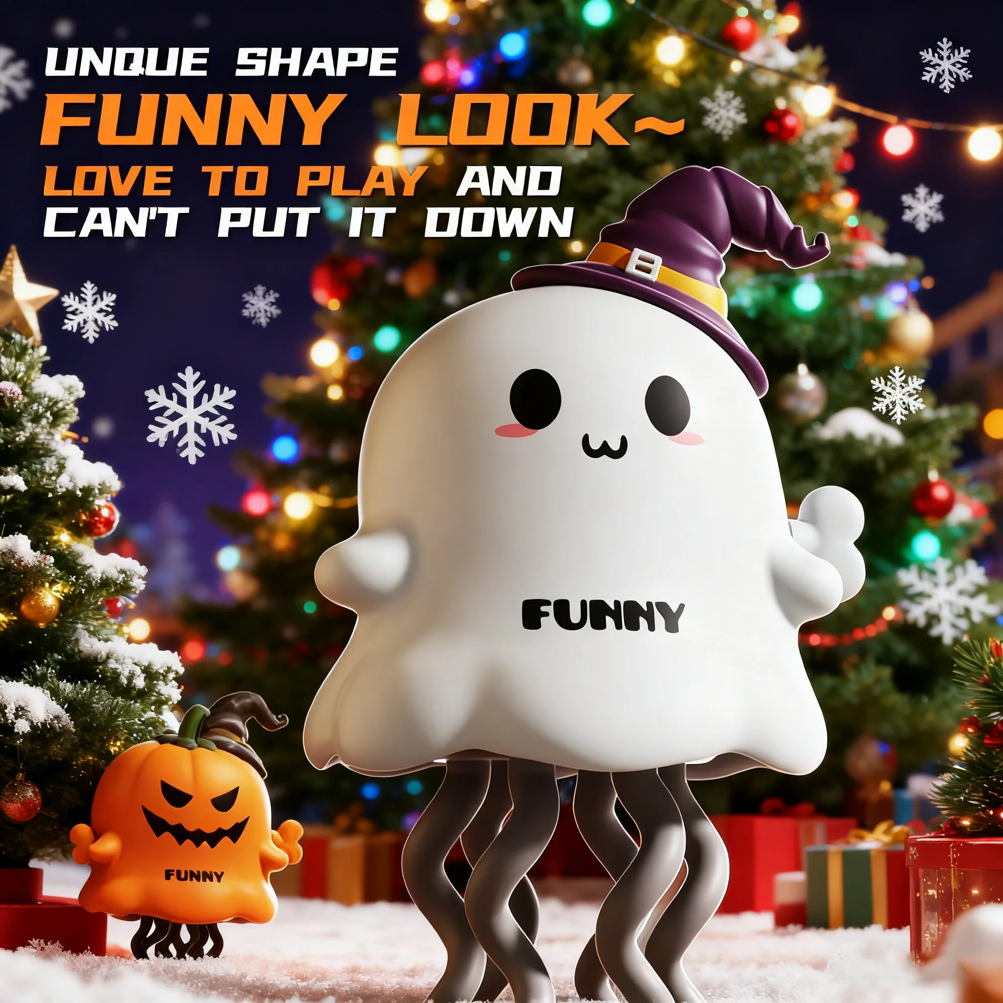 Christmas Creative Magical Winding Chain Dancing Toy Ghost Halloween Clockwork Educational Toy for Girls And Boys Octopus Foot