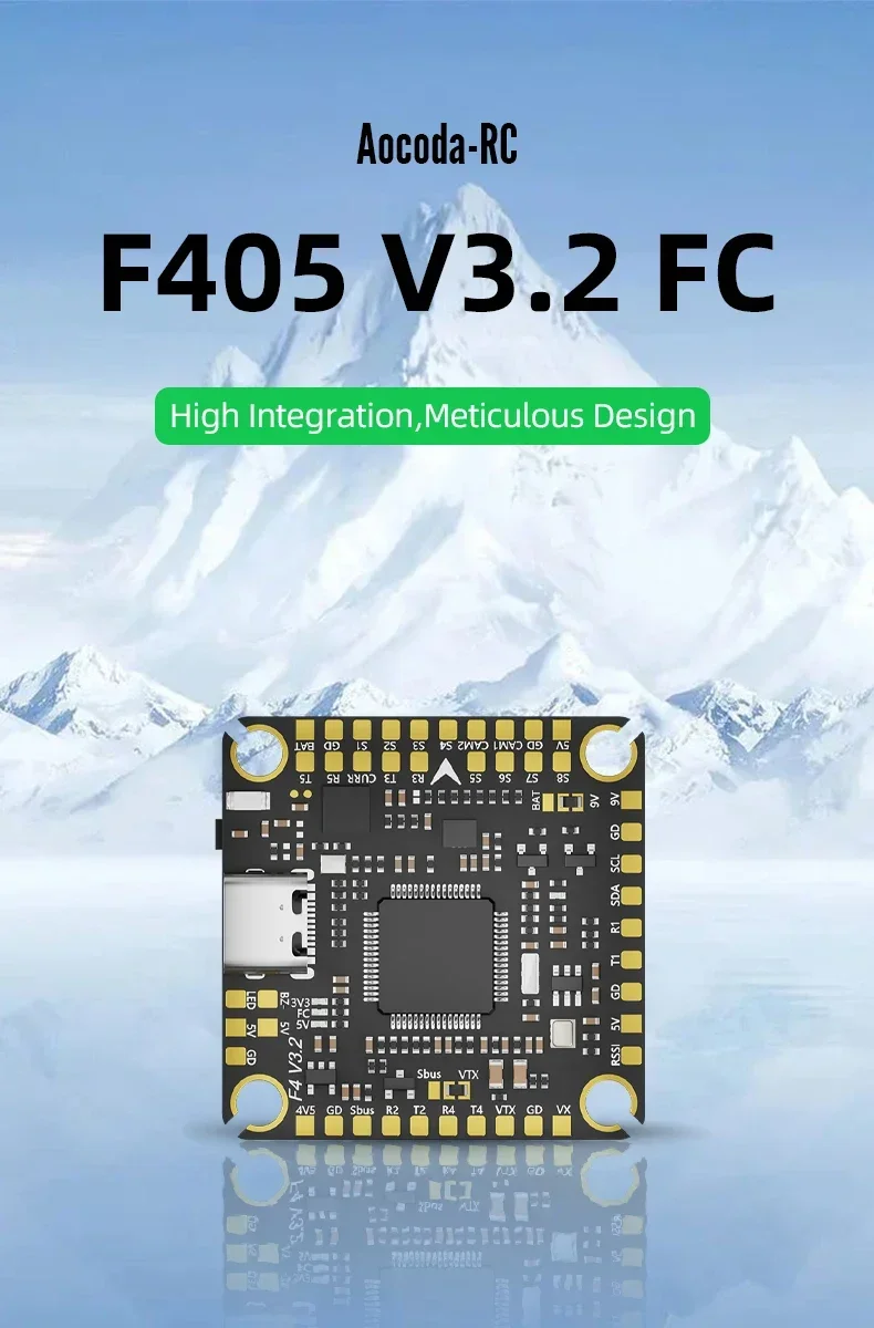 Aocoda-RC F405 V3.2 Flight Controller BLE Wireless Configuration for Racing Drone