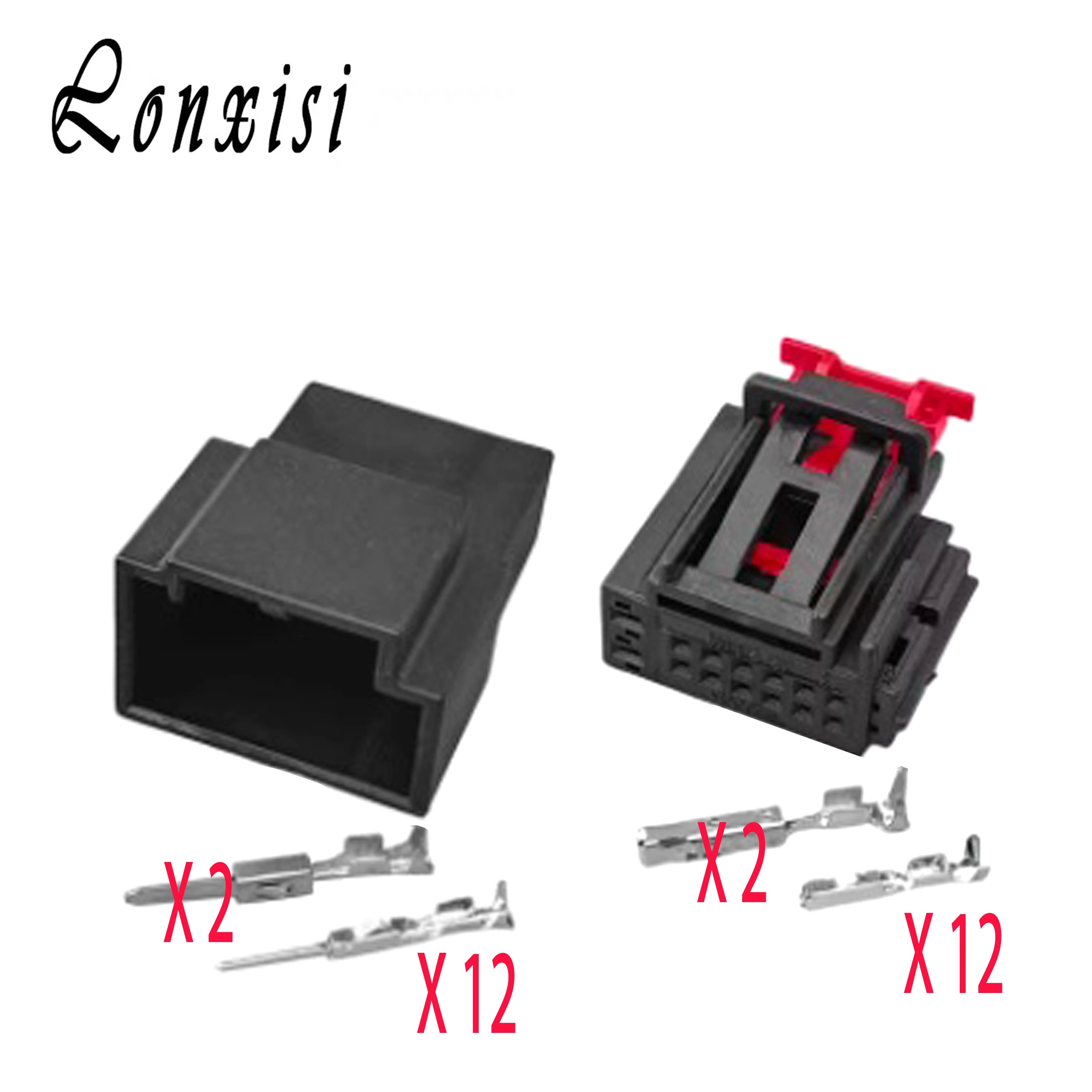 

1/5/10/20 Sets 14 Pin DJ7142-0.6-1.5-21 Car Male Female Connector 500972726 5Q0972726 For Heated Steering Wheel But Broken Plug