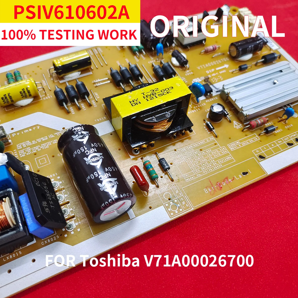 

V71A00026700 PSIV610602A power board TV maintenance accessories