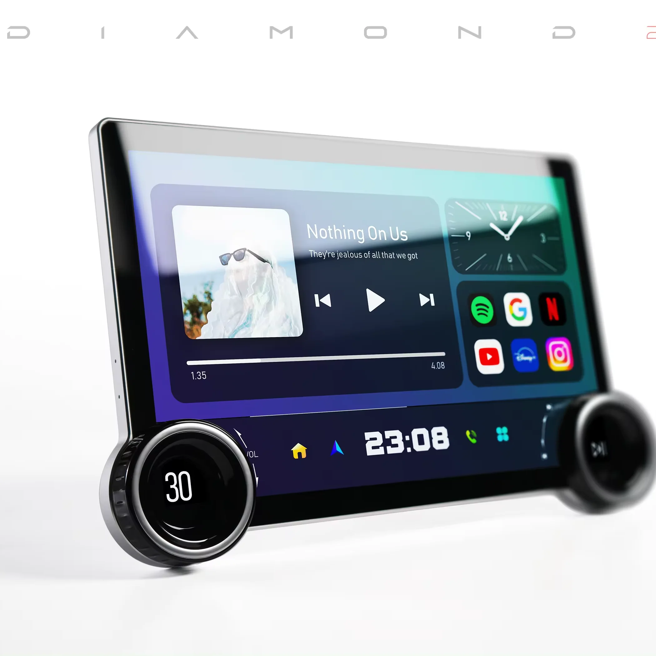 8581 CPU를 사용한 NWD 8581 11.8인치 8코어 Android 2K DIAMOND 4G SIM 카드 DSP 360 카메라 라디오 스테레오 차량 플레이어 GPS 자동 전자기기 리뷰