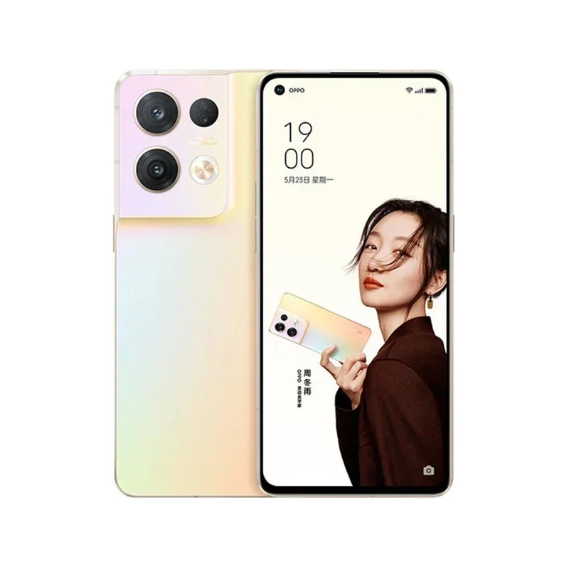 هاتف OPPO Reno8 Pro 5g الذكي CPU Snapdragon7 Gen1 شاشة 6.62 بوصة 50 ميجابكسل بطارية كاميرا 4500 مللي أمبير في الساعة هاتف أندرويد مستعمل