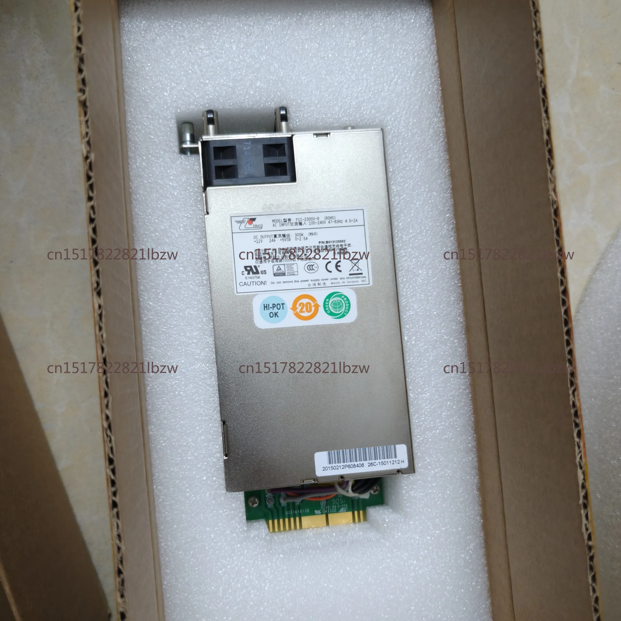 P1S-2300V-R Power Module, Rated Power 300W, Disassembled Parts, Redundant Server Power Supply