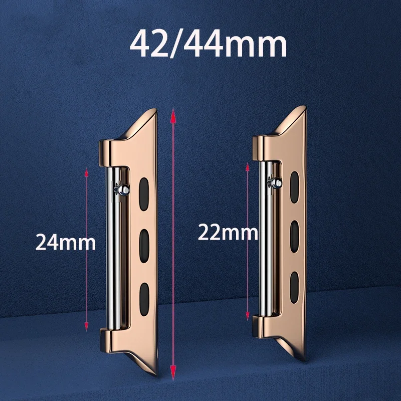 2Pcs Adapter Connector for Apple Watch Band 42mm 40mm 44mm 38 for Iwatch Series 6 SE 5 4 3 Accessories Wholesale Quick Release