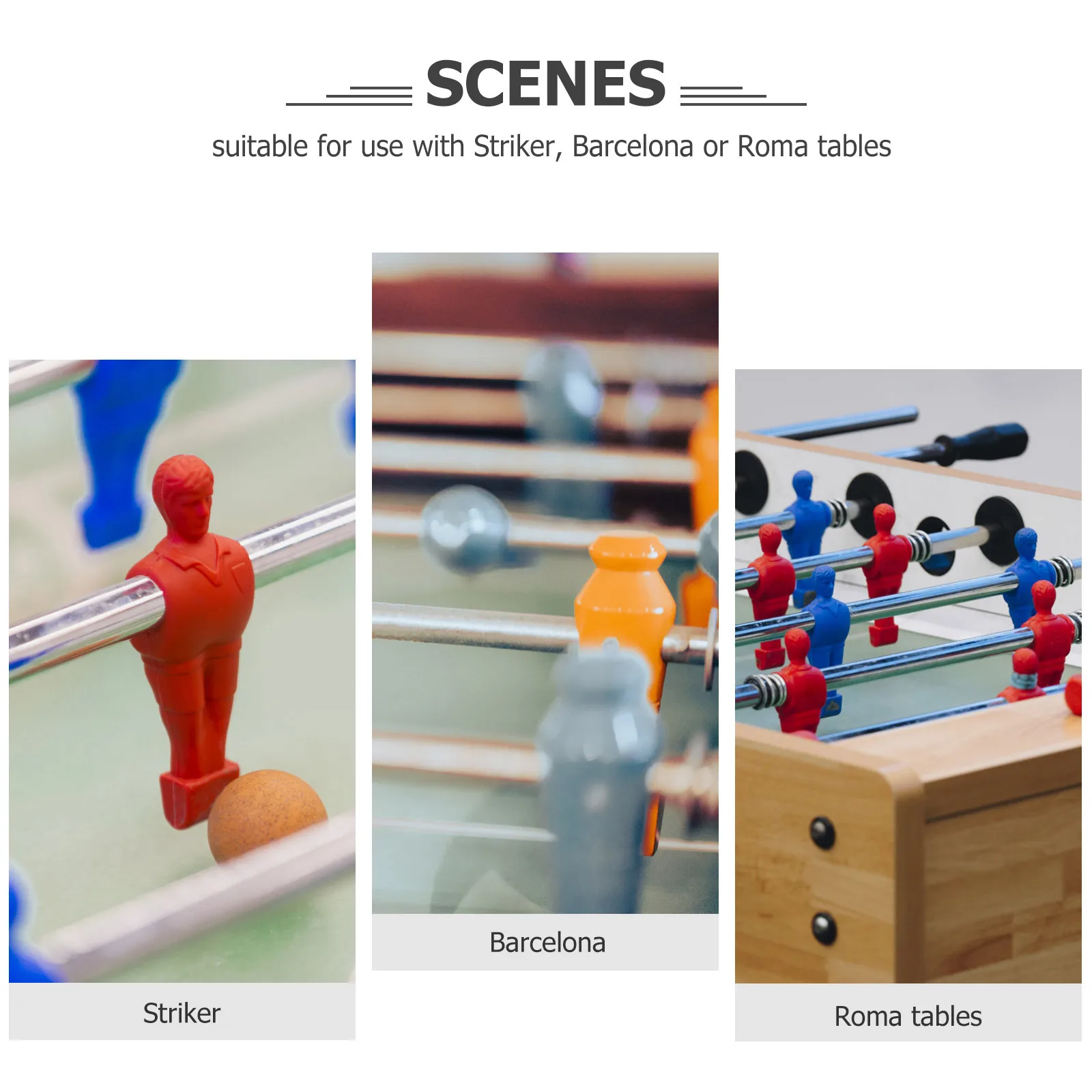 

6pcs 32Mm Table Football Black White Black White Ball Mini Ball Compatible Mini Table Football With 135Cm Tables