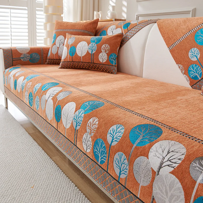 1PC Bankkussen Chenier Universeel in alle seizoenen Antislip en vuilafstotend zitkussen Bankhoes Doek Handdoek