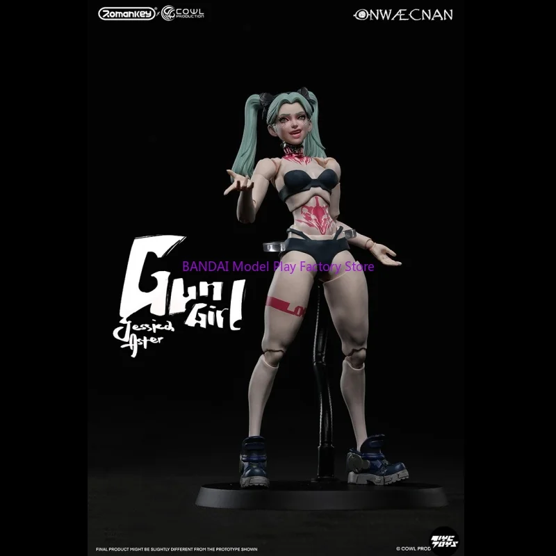

В наличии 2025 Q2 Romankey X COWL 1/12 Gun Girl Jessica Фигурка 6 дюймов Женская фигурка солдата Полный набор Коллекционная модель