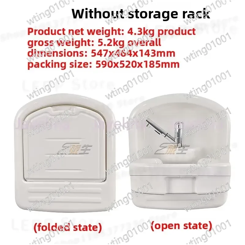 for RV Trailer Bed Car Modification Foldable Washbasin Portable Toilet Basin Space Saving Camping Sink Upgrade Accessories