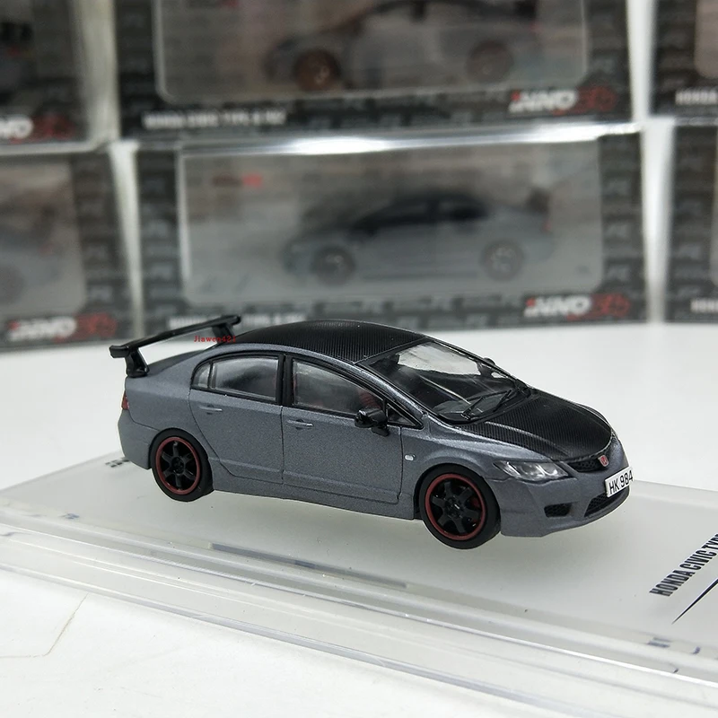 INNO Diecast 1:64 Scale CIVIC TYPE R FD2 Alloy Car Model Collection Souvenir Display Ornaments Vehicle Toy