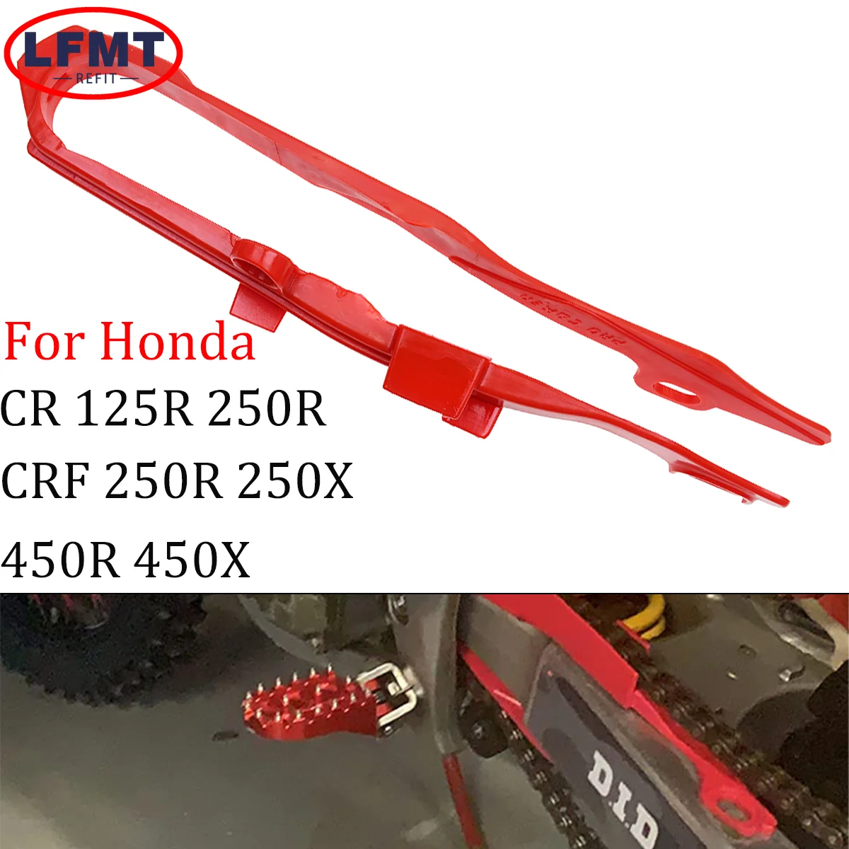 

Motorcycle Chain Slider Guide Protection Device For HondaCRF250X CRF450R CRF450X CR125R CR250R CR CRF 125R 250R 250X 450R 450X