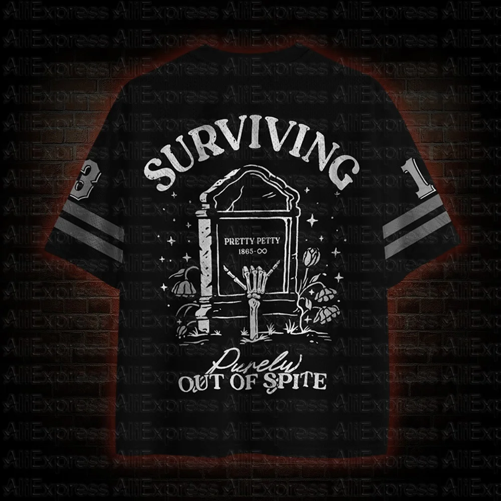 2026 New Movie Sports Fashion Adult and Children's Short Sleeve V-neck Street Eye Clothing Gothic Style Horror Fans Gift