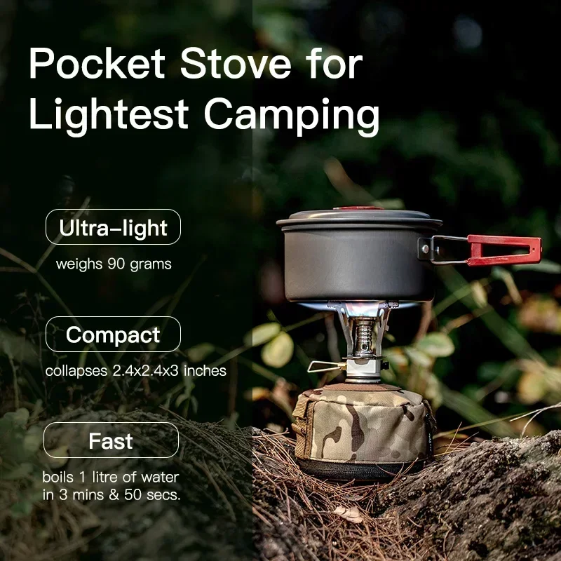 BRS super mini camping gas stove gas burner with piezo ignition Portable camping stove 1.94kw Gas Stove Aluminum Magnesium