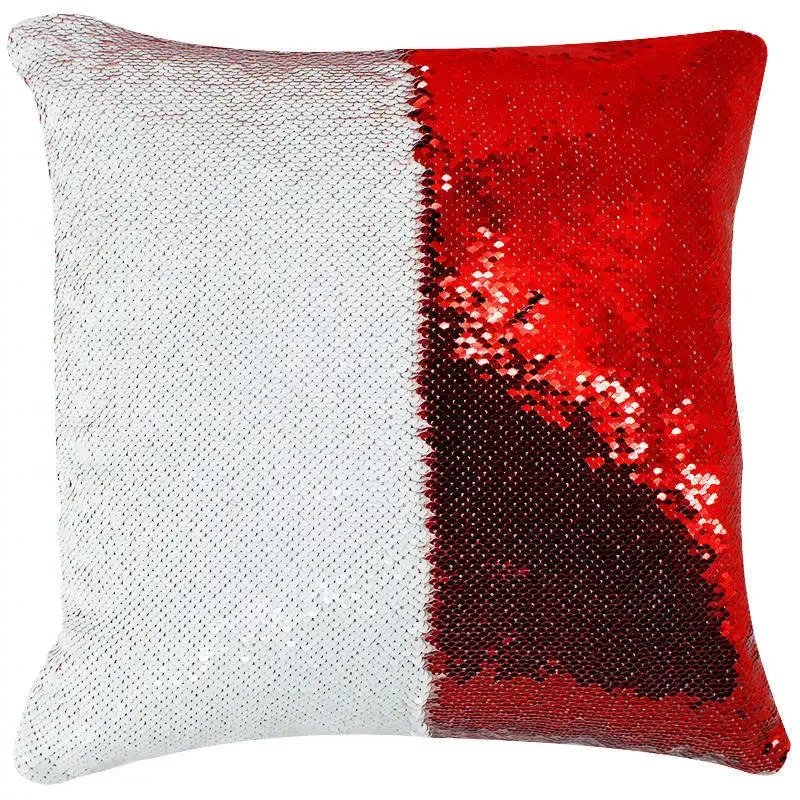 Bubble Kiss Sequin Pillow Covers 40x40CM Mermaid Light Gold Flip Glitter Reversible Personalized Sublimation Blanks DIY Print