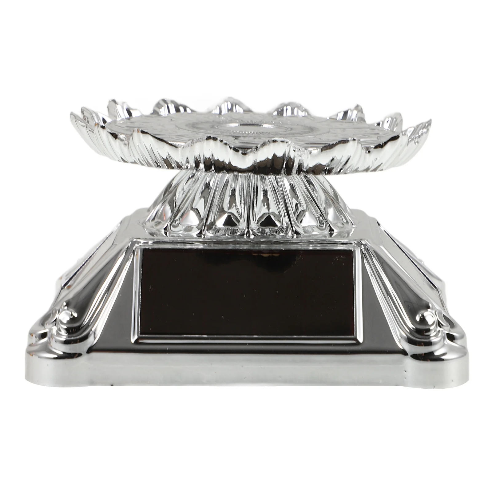 

Solar Powered Rotating Display Stand LED Jewelry Tray Motorized Turntable Low Noise for Store Home Showcase Display Turntable