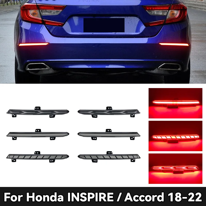

LED Dynamic Rear Bumper Lights for Honda INSPIRE & 10th-Gen Accord - Modified with Sequential Brake & Turn Signals