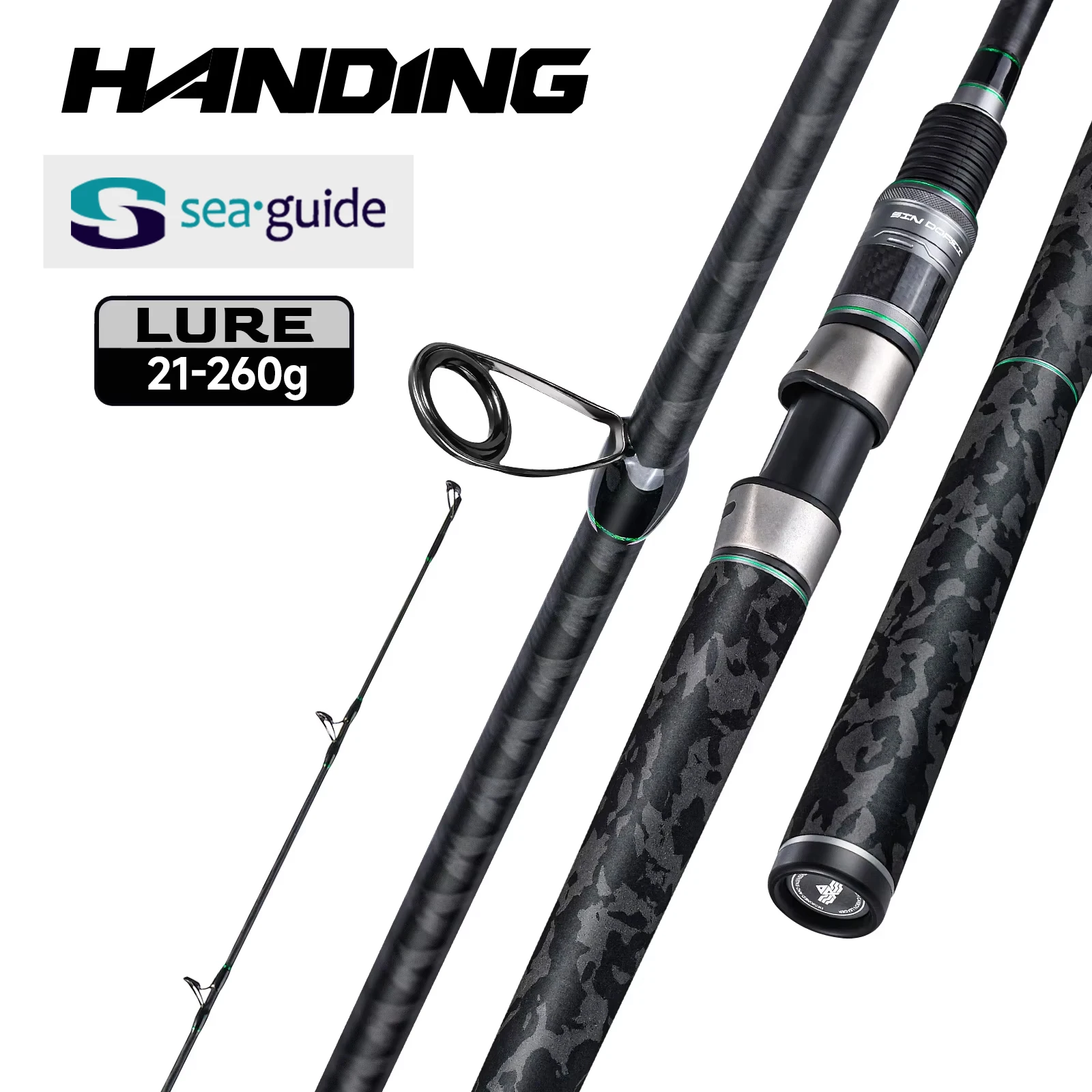 HANDING SINDOREI H/XH/XXH パワーパイクフィッシングロッド 21-260g