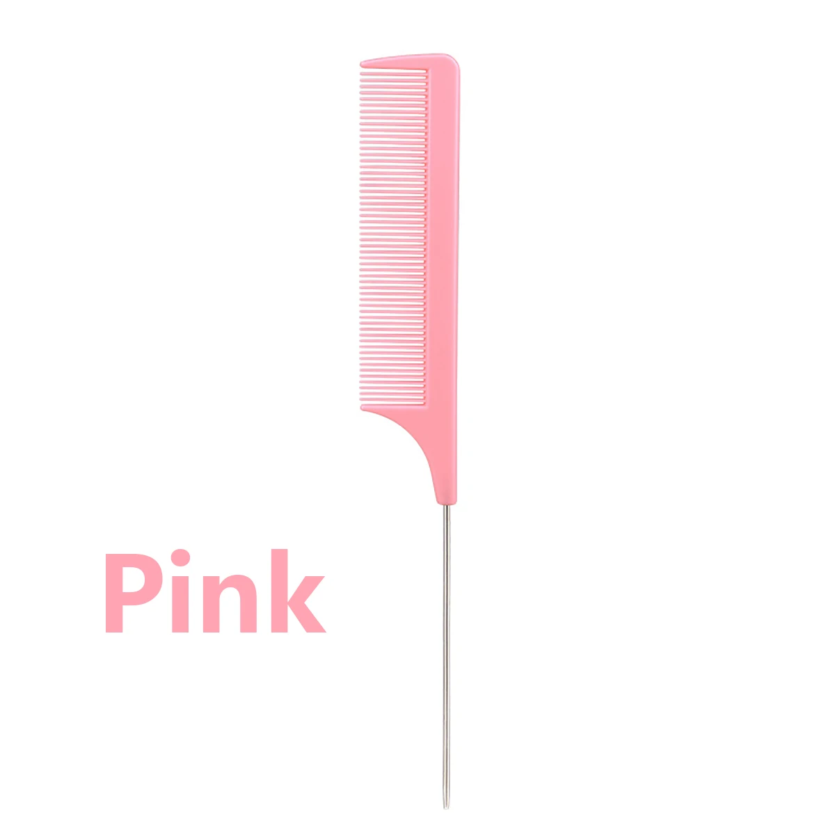 1 st Professionele puntige staartkam salon haarstyling roestvrij staal antistatische verven haarkam Speciaal voor pruiken van echt haar