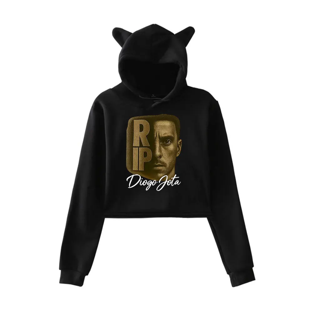 

Толстовка Diogo Jota Tribute Forever a Red Angel Tee RIP Jota 1996–2025 Уличная одежда Толстовки с кошачьими ушками Укороченный спортивный пуловер