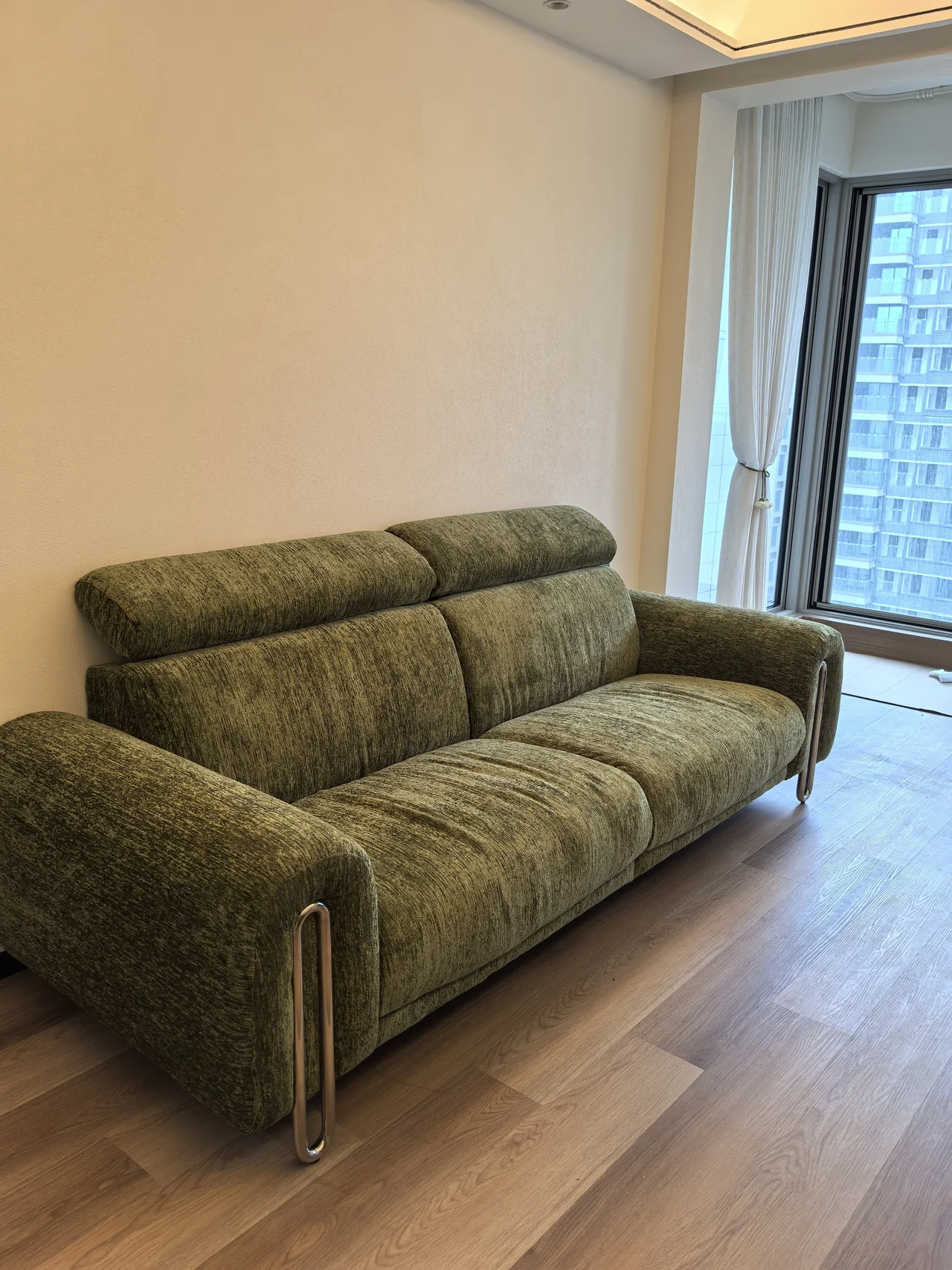 

@#Factory Sale French Minimalist Vintage Synthetic Leather Sofa Bed Three Seat L-Shape Apartment Living Room Eco-Friendly