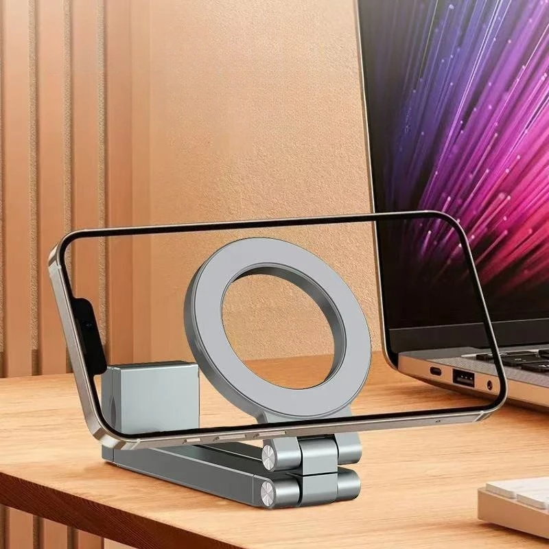 Viagem simples, sucção magnética portátil, suporte de telefone dobrável e giratório adequado para vários cenários e ângulos