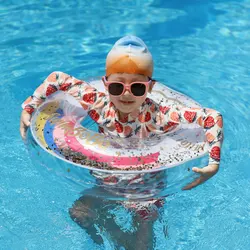 Swimbobo-flotador inflable de PVC para niños, anillo de arcoíris para las axilas, juguete de agua flotante para verano