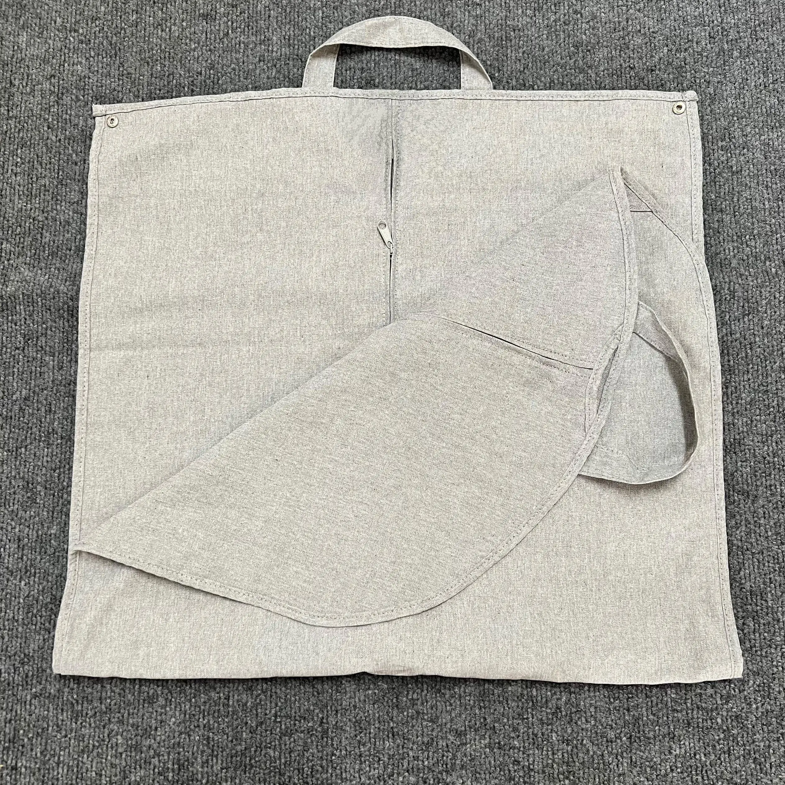 

Чехол-мешок для хранения одежды из льна и хлопка, пылезащитный, дышащий, экологичный, большой вместимости, в китайском стиле