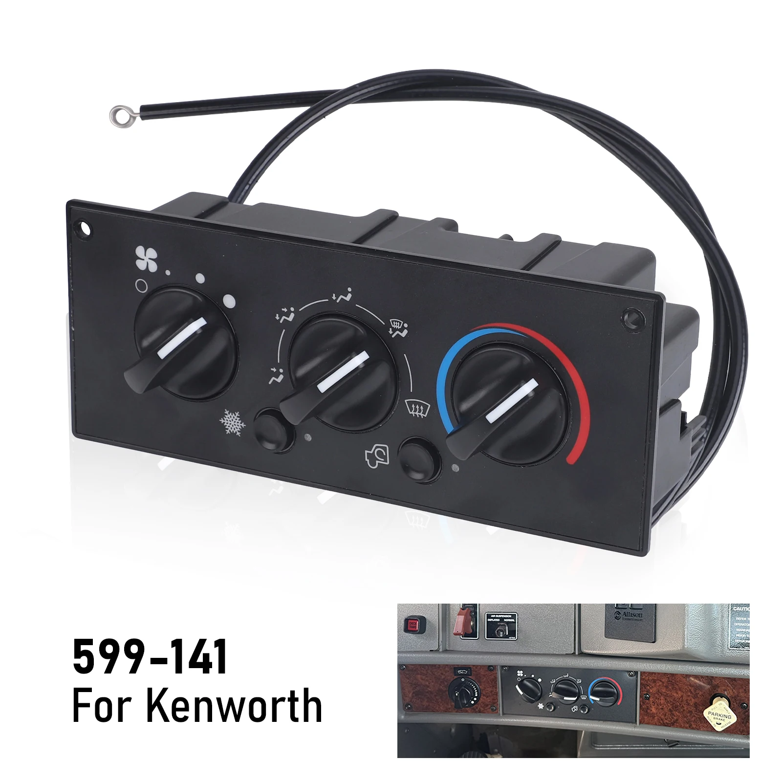 

Модуль управления климат-контролем и отоплением AC 599-5511, электрическое оборудование для управления отоплением для Kenworth T300, C500, W900, T600A, T800 2002-2006 гг.