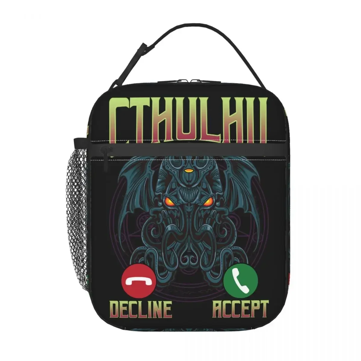 The Call Of Cthulhu Insulated Lunch Bags for Camping Travel Dark Occult Mythical Cooler Thermal Lunch Box Women Children