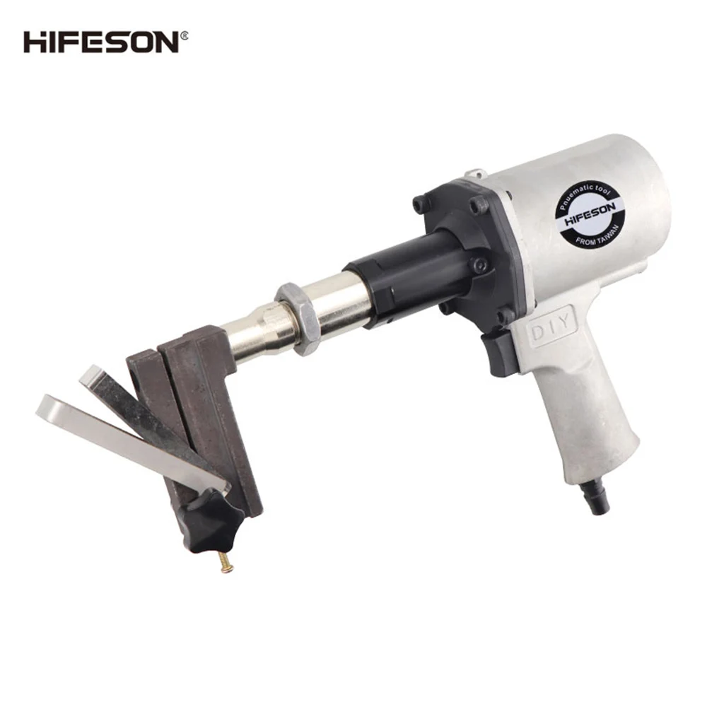 HIFESON Pneumatic Aluminum Alloy Punching Gun Air Aluminum Metal Plate Drilling Machine 10mm Hydraulic Punch Tool Pierce Machine