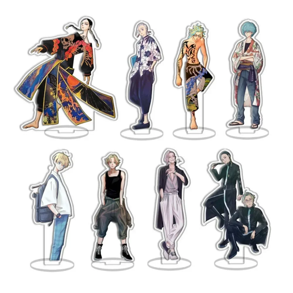 15cm Anime Tokyo Revengers Figure Cosplay Acrylic Stand Ran Rindo Haitani Original Doujin Model Plate Fans Gifts Collection HOT