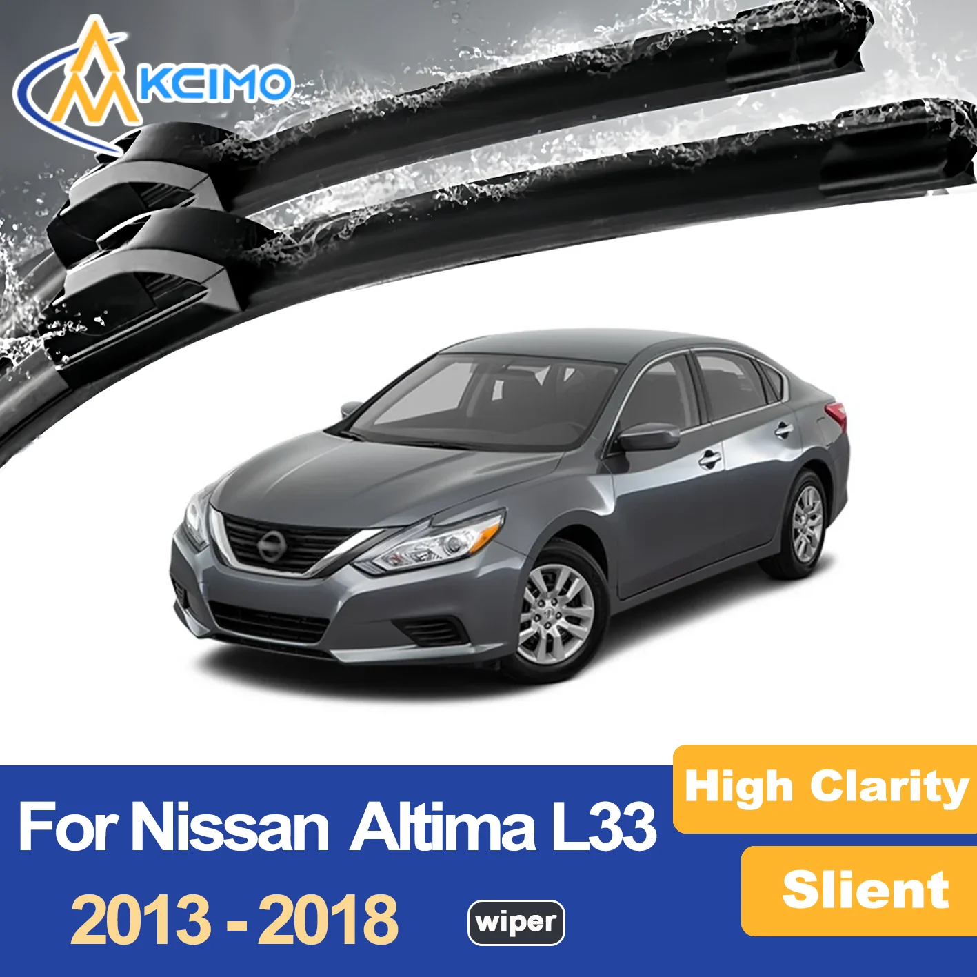 

Premium Wiper Blades for Nissan Altima L33 2013-2018 Streak Free Durable Clear Visibility