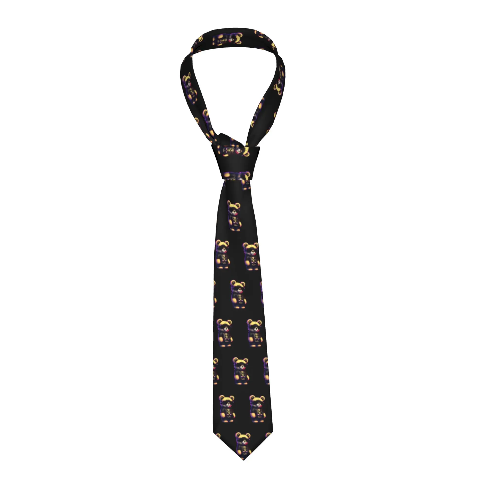 Graffiti Bear   Originality   Tie Men Formal Kawaii Silk Party Neckties