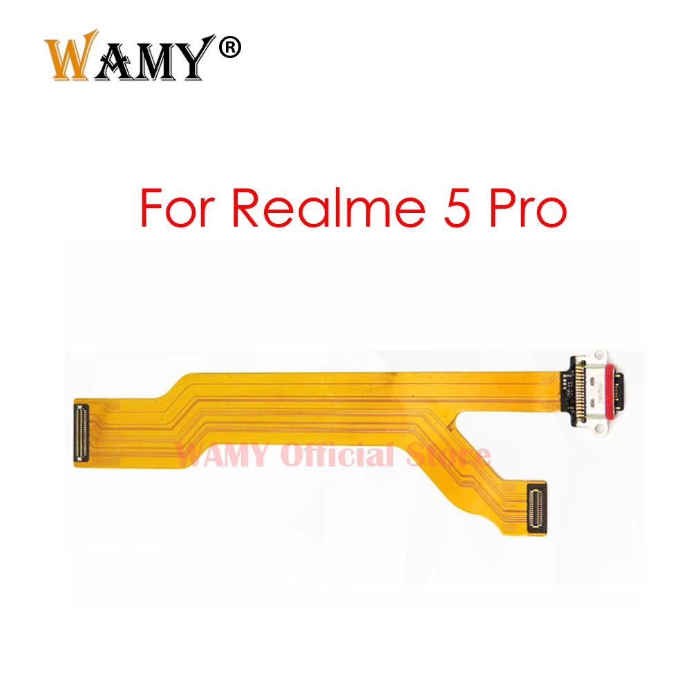 

New USB Charger Connector Flex Cable for OPPO Realme 5 Pro USB Charging Dock PCB Board Flex Cable Repair Parts