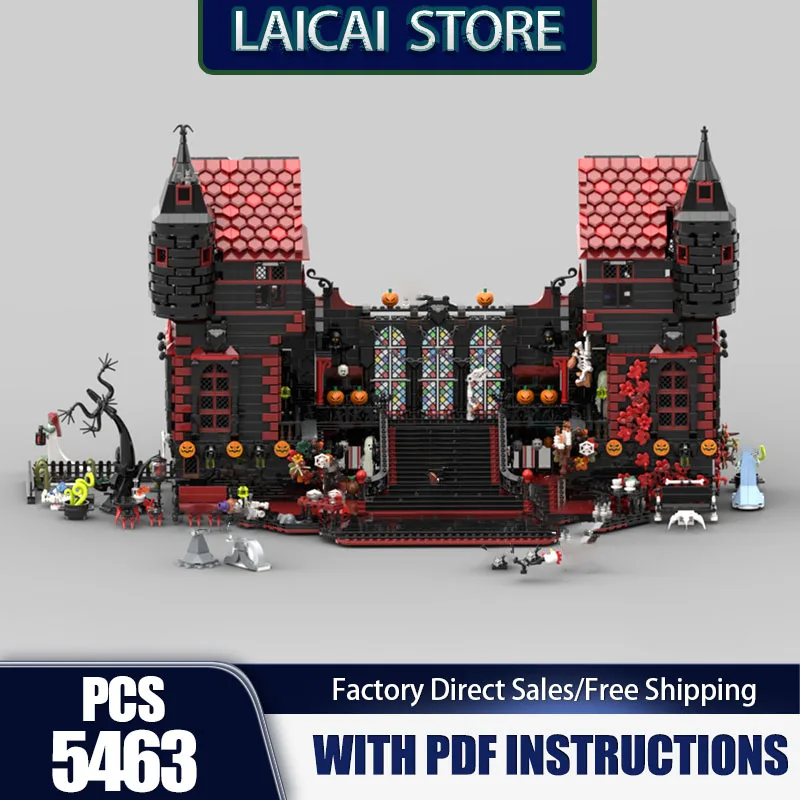 

Medieval Model Moc Building Blocks Halloween Party at the Castle Technology Bricks DIY Assembly Holiday Construction Toy Gifts