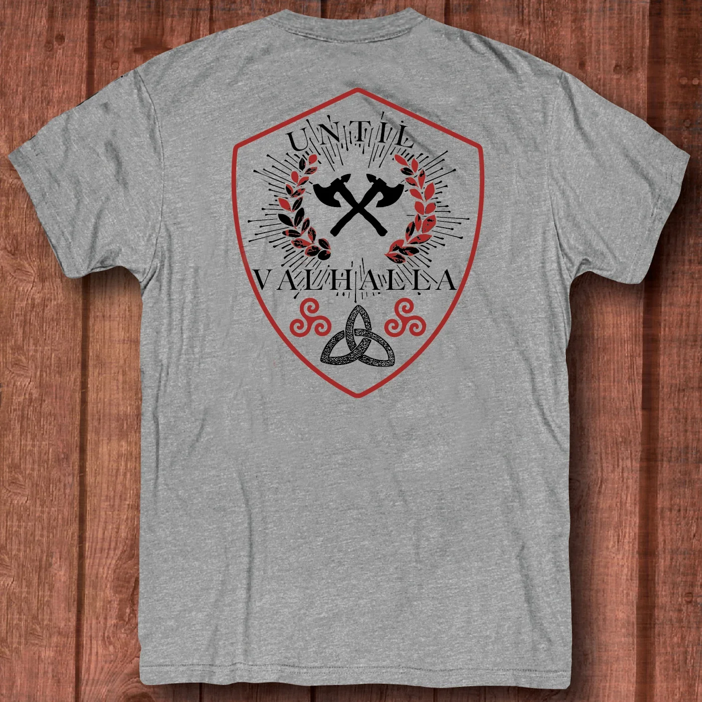 Norse Valknut Rune  Warrior Until Valhalla T-Shirt 100% Cotton O-Neck Summer Short Sleeve Casual Mens T-shirt