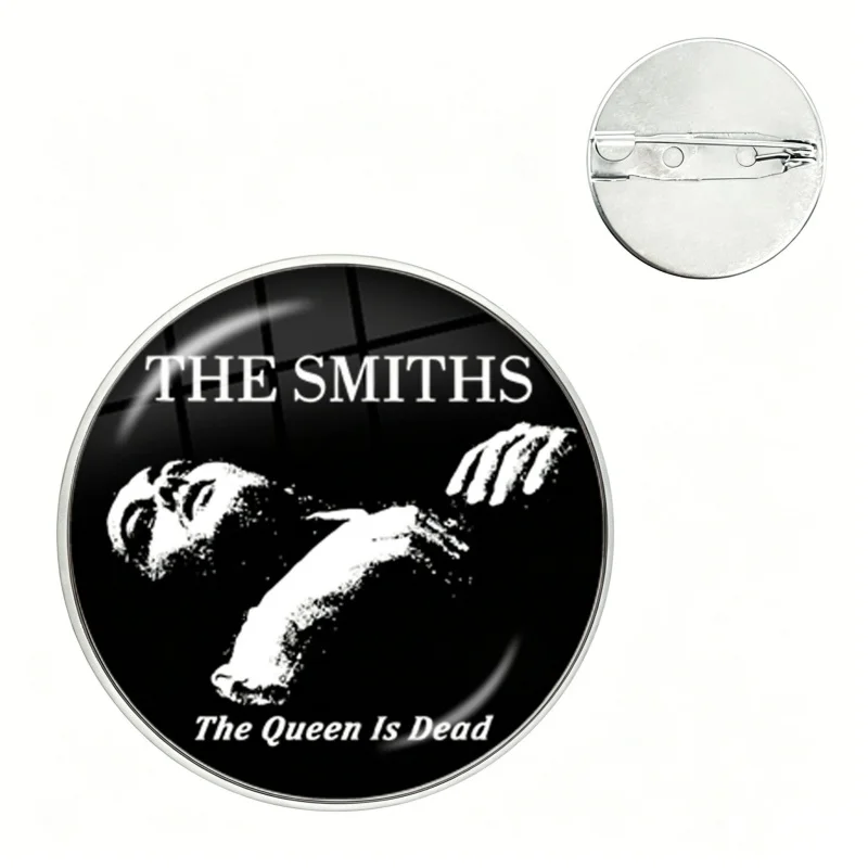Hip-Hop Punk Pin Skeleton Rock Roll Glass Dome Brooches Shirt Lapel Bag Cute Badge Cartoon Pins For Lover Girl Friends