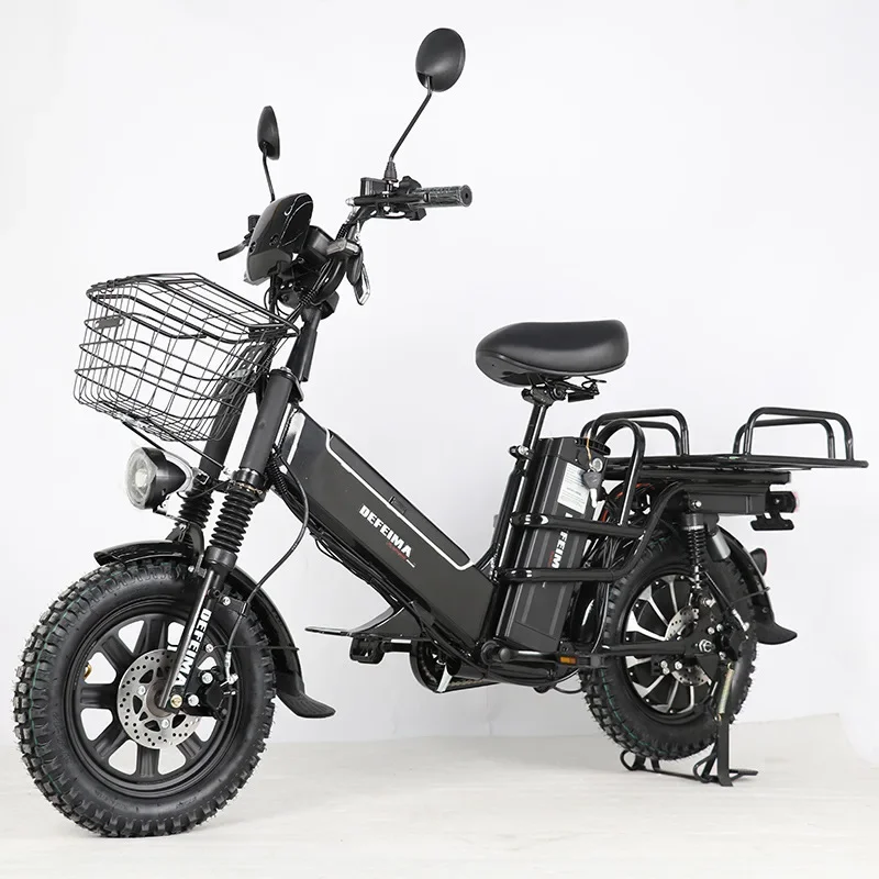 New Dual Battery 16 Inch Monster PRO Electric Bicycle Express Food Delivery Moped Lithium 21ah 30ah Battery Scooter