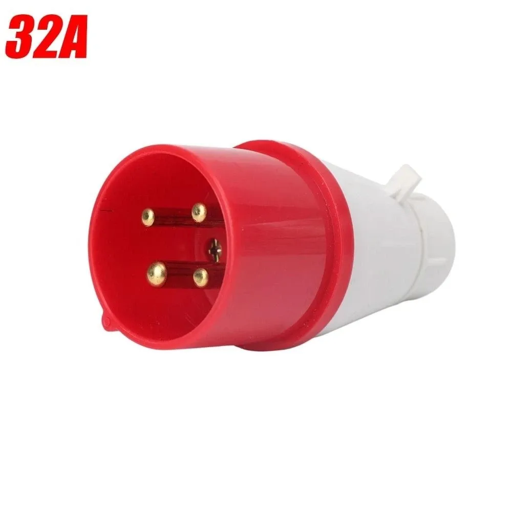 IP44 Rated Industrial Plug 3PIN 4PIN 16A 32A Waterproof Connector Wall Mounted Insulated Socket Industrial Socket Industrial Use