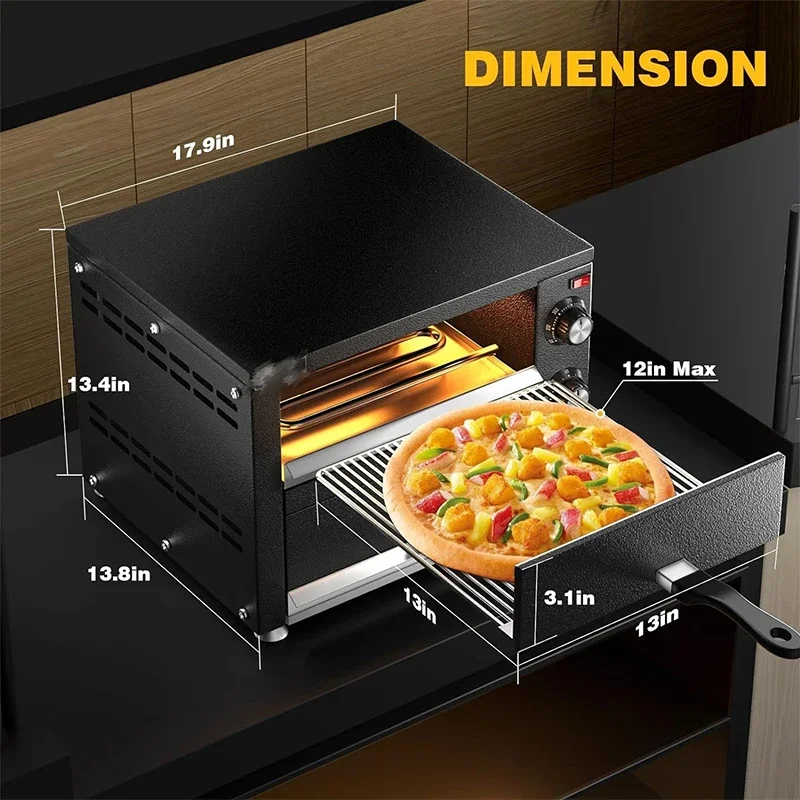 12 Inches Pizza Oven Outdoor Commercial Kitchen Supplies Double Pizza Barbecue Oven Commercial