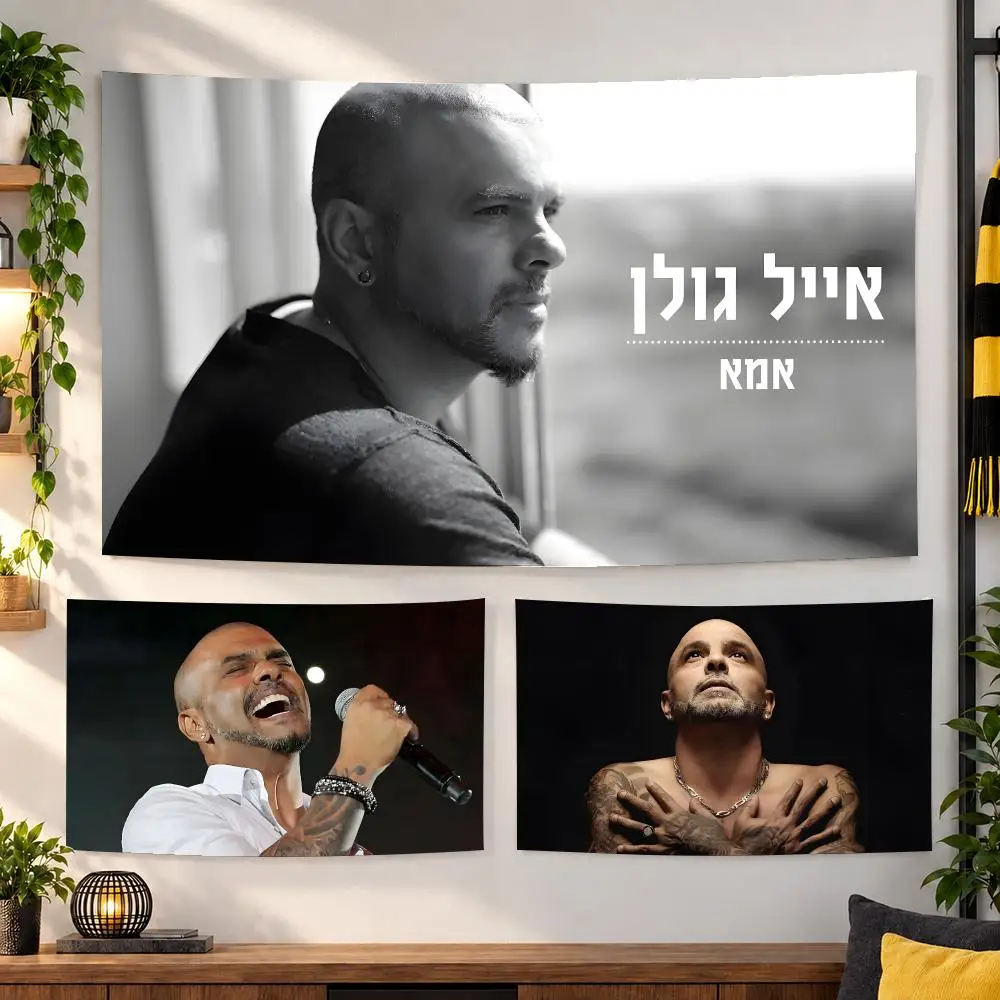 Famous Singer E-Eyal Golan Tapestry Wall Hanging, Suitable For Living Room, Bedroom, Study, Party Home Decor Gift