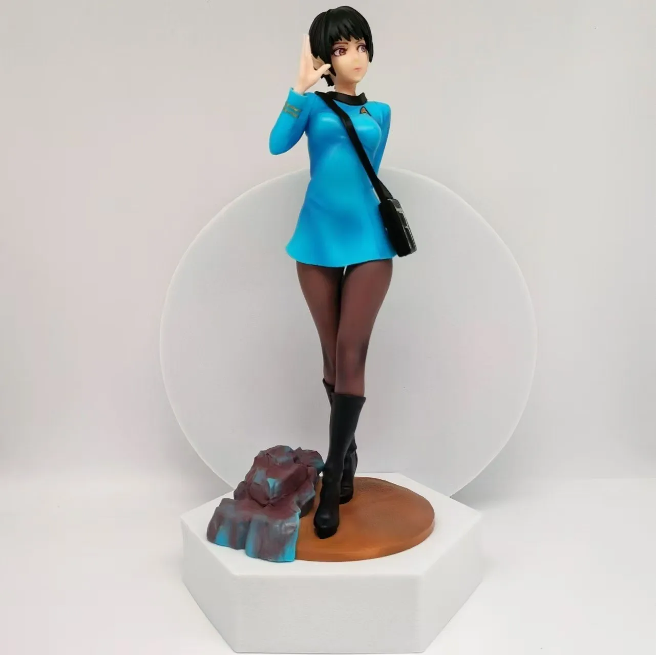 20cm Star Trek Anime Figure Bishoujo Vulcan Science Officer Girl Command/Medical Officer Action Figure Collection Model Doll Toy