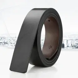 Genuine Leather Waistband No Buckle Belt 3.3cm Belts Replacement Belts for Men Women Male Strap