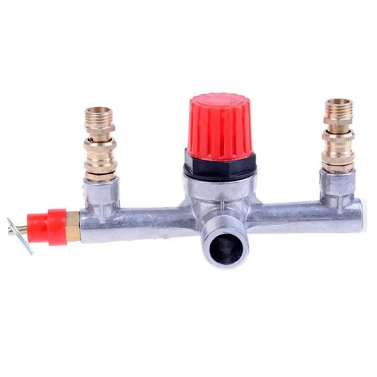 Air Compressor Pressure Valve Switch Control Manifold Regulator Gauges Tools 20mm External Thread